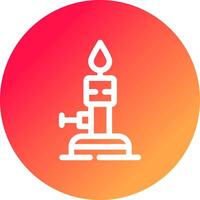 Bunsen Burner Creative Icon Design vector