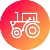 diseño de icono creativo de tractor vector