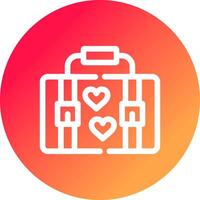 Suitcase Creative Icon Design vector