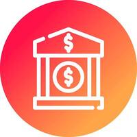 Bank Creative Icon Design vector