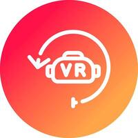 Virtual Reality Creative Icon Design vector