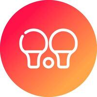 diseño de icono creativo de ping pong vector