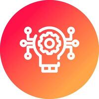 Technology Disruption Creative Icon Design vector