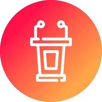 Lectern Creative Icon Design vector