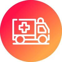 Ambulance Creative Icon Design vector