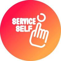 Self Service Creative Icon Design vector