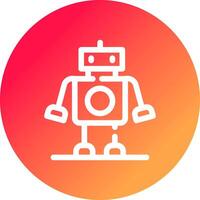 diseño de icono creativo robot vector