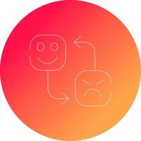 Mood Swing Creative Icon Design vector