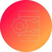 Project Management App Creative Icon Design vector