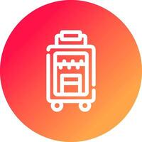 Luggage Creative Icon Design vector