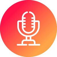 Microphone Creative Icon Design vector