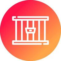 Jail Creative Icon Design vector