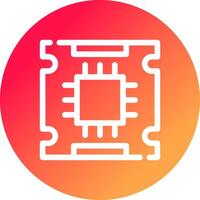 diseño de icono creativo del procesador vector