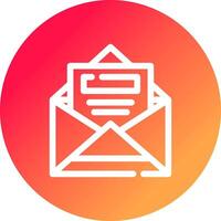 Open Email Creative Icon Design vector