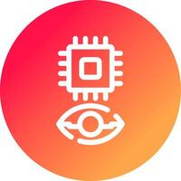 Eye Augmentation Creative Icon Design vector