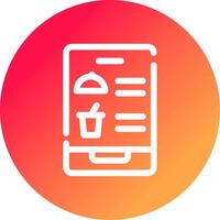 Digital Inflight Menu Creative Icon Design vector