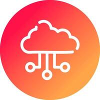 diseño de icono creativo de nube vector