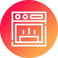 Stove Creative Icon Design vector