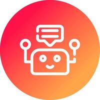 Chatbot Creative Icon Design vector