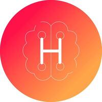 Humanoid Robot Creative Icon Design vector