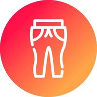 Sweat Pants Creative Icon Design vector