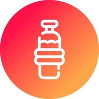 Water Bottle Creative Icon Design vector