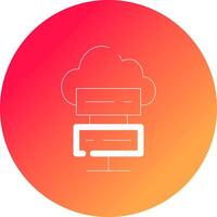 Cloud Computing Creative Icon Design vector