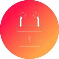 Pulpit Creative Icon Design vector