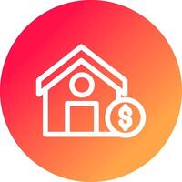 House Sale Creative Icon Design vector