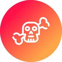 diseño de icono creativo muerto vector