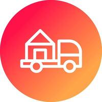 Moving Truck Creative Icon Design vector