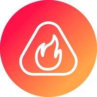 Flame Creative Icon Design vector