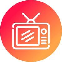 Tv Creative Icon Design vector