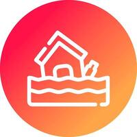 Flood Creative Icon Design vector