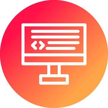 diseño de icono creativo de codificación vector