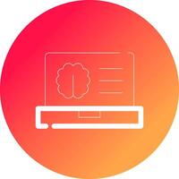 Laptop Creative Icon Design vector