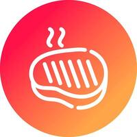Steak Creative Icon Design vector