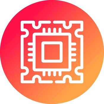 Processor Creative Icon Design vector