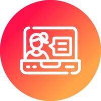 Job Interview Creative Icon Design vector