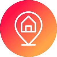 Property Location Creative Icon Design vector