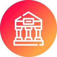 diseño de icono creativo de templo griego vector