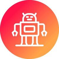 diseño de icono creativo robot vector