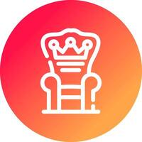 Throne Creative Icon Design vector