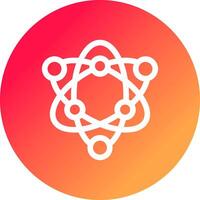 Atom Creative Icon Design vector