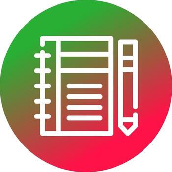 Diary Study Creative Icon Design vector