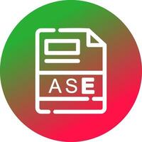 ASE Creative Icon Design vector