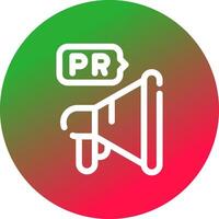 Public Relations Creative Icon Design vector