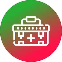 First Aid Kit Creative Icon Design vector