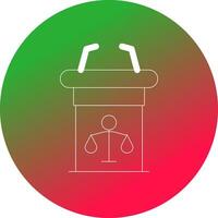 Tribune Creative Icon Design vector