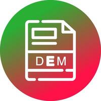 DEM Creative Icon Design vector